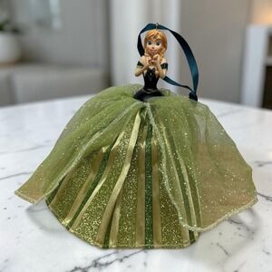 Frozen Ceramic Disney Parks Holiday Ornament Princess Anna from Frozen Sparkling